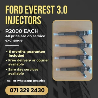 Ford Everest 3.0 Diesel Injectors For Sale With Warranty