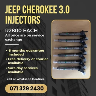 Jeep Cherokee 3.0 Diesel Injectors For Sale With Warranty