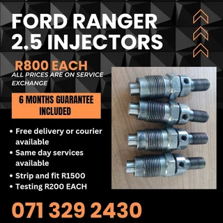 Ford Ranger 2.5 Diesel Injectors For Sale With Warranty