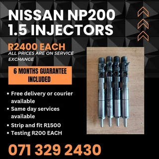 Nissan Np200 1.5 Diesel Injectors For Sale With Warranty