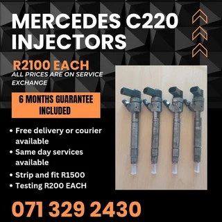 Mercedes Benz C220 Diesel Injectors For Sale With Warranty