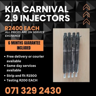 Kia Carnival 2.9 Diesel Injectors For Sale With Warranty