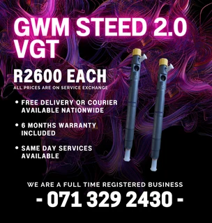 Gwm Steed 2.0 Vgt Injectors For Sale With Warranty