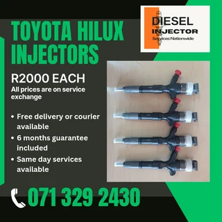 Toyota Hilux Diesel Injectors For Sale With Warranty