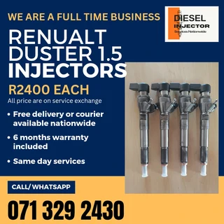 Renualt Duster 1.5 Diesel Injectors For Sale With Warranty