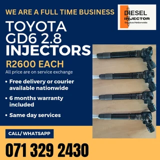 Toyota Gd6 2.8 Injectors For Sale With Warranty