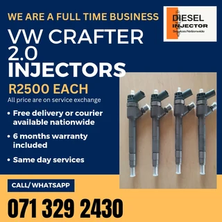 Vw Crafter 2.0 Diesel Injectors For Sale With Warranty