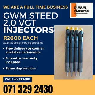 Gwm Steed 2.0 Vgt Injectors For Sale With Warranty