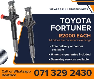 Toyota Fortuner Diesel Injectors For Sale With Warranty