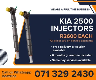 Kia 2500 Injectors For Sale With Warranty