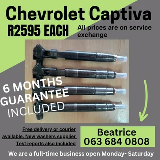 Chevrolet Captiva 2.2 Diesel Injectors For Sale With Warranty