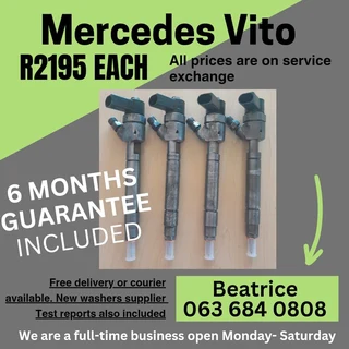 Mercedes Benz Vito Diesel Injectors For Sale With Warranty