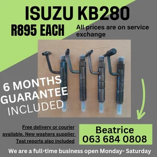 Isuzu Kb280 Diesel Injectors For Sale With Warranty