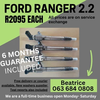 Ford Ranger 2.2 Diesel Injectors For Sale With Warranty