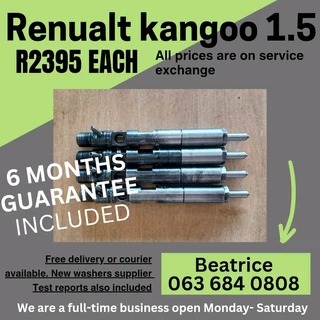 Renualt Kangoo 1.5 Diesel Injectors For Sale With Warranty