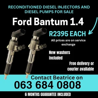 Ford Bantum 1.4 Diesel Injectors For Sale With Warranty