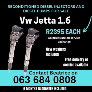 Vw Jetta 1.6 Diesel Injectors For Sale With Warranty
