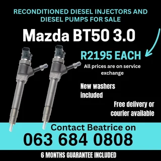 Mazda Bt50 3.0 Diesel Injectors For Sale With Warranty On