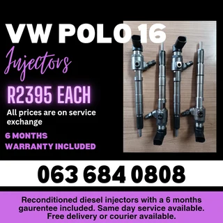 Vw Polo 1.6 Diesel Injectors For Sale With Warranty