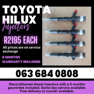 TOYOTA HILUX DIESEL INJECTORS FOR SALE WITH WARRANTY