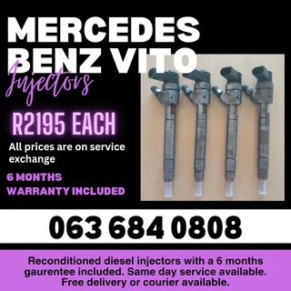 Mercedes Benz Vito 115 Diesel Injectors For Sale With Warranty