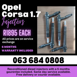 Opel Corsa 1.7 Diesel Injectors For Sale With Warranty