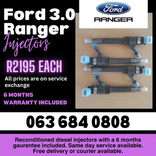 Ford Ranger 3.0 Diesel Injectors For Sale With Warranty On