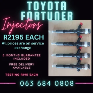 Toyota Fortuner Diesel Injectors For Sale With Warranty
