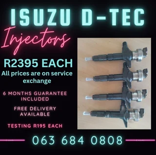 Isuzu Dteq Diesel Injectors For Sale With Warranty On