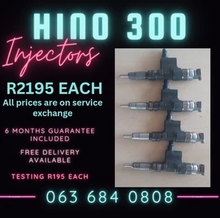 Hino Truck 300 Diesel Injectors For Sale With Warranty