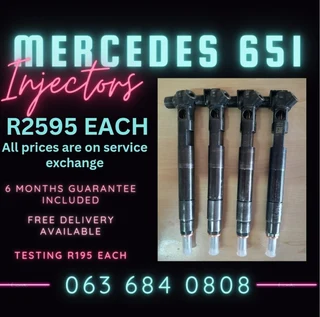 Mercedes Benz 651 Diesel Injectors For Sale With Warranty On