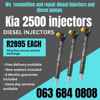 Kia 2500 Diesel Injectors For Sale With Warranty