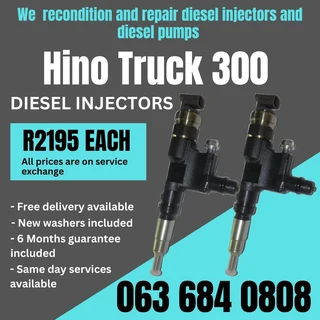Hino 300 Truck Diesel Injectors For Sale With Warranty