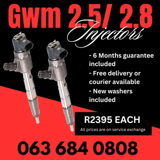 Gwm 2.5 And 2.8 Diesel Injectors For Sale With Warranty