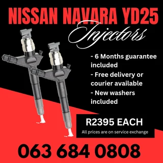 Nissan Navara Yd25 Diesel Injectors For Sale With Warranty On