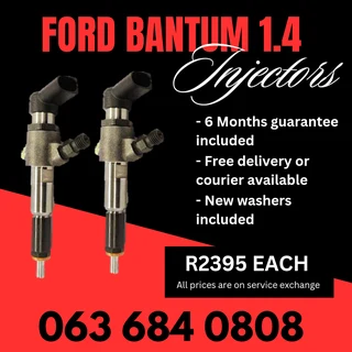 Ford Bantum 1.4 Diesel Injectors For Sale With Warranty On