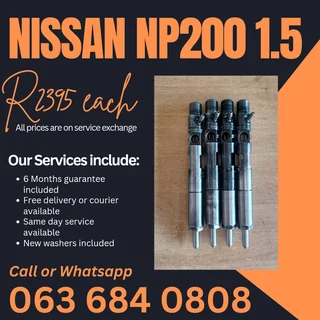 Nissan Np200 1.5 Diesel Injectors For Sale With Warranty