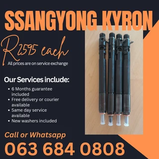 Sssangyong Kyron Diesel Injectors For Sale With Warranty