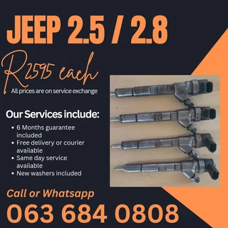 Jeep 2.8 And 2.5 Diesel Injectors For Sale With Warranty