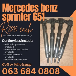 Mercedes Benz Sprinter 651 Diesel Injectors For Sale With Warranty