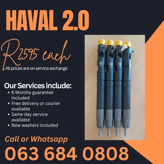 Haval 2.0 Diesel Injectors For Sale With Warranty