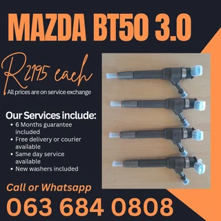 Mazda Bt50 3.0 Diesel Injectors For Sale With Warranty