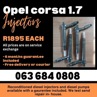 Opel Corsa 1.7 Diesel Injectors For Sale With Warranty