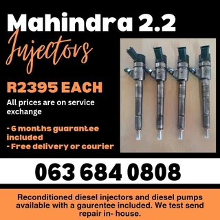 Mahindra 2.2 Diesel Injectors For Sale With Warranty On