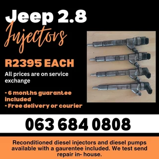 Jeep 2.8 Diesel Injectors For Sale With Warranty