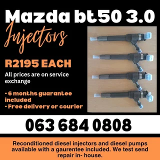 Mazda Bt50 3.0 Diesel Injectors For Sale With Warranty On