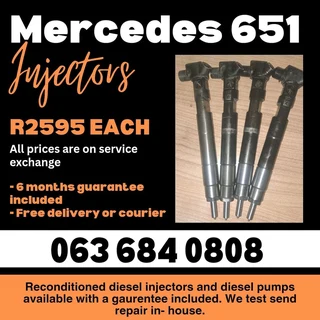 Mercedes Benz Sprinter 651 Diesel Injectors For Sale With Warranty