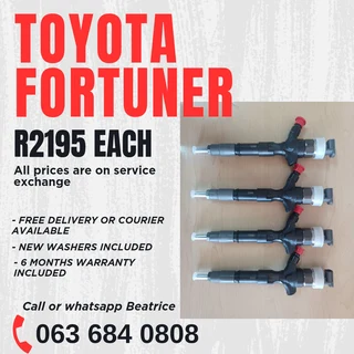 Toyota Fortuner Diesel Injectors For Sale With Warranty