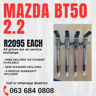 Mazda Bt50 2.2 Diesel Injectors For Sale With Warranty