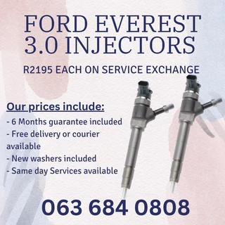 Ford Everest 3.0 Diesel Injectors For Sale With Warranty